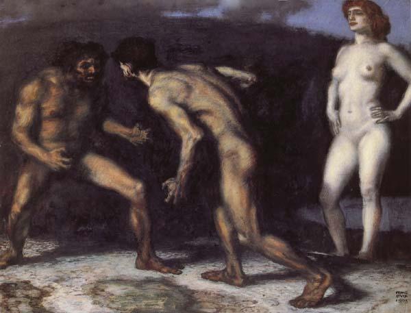 Franz von Stuck Battle for a Woman Sweden oil painting art